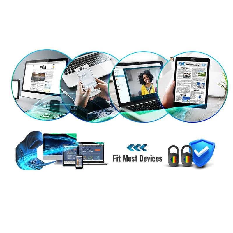 Webcam Cover Slide, Ultra Thin Phone Camera Cover, Camera Cover Blocker for Macbook, Imac, Laptop, Desktop, Pc, Ipad, Iphone, Tablet