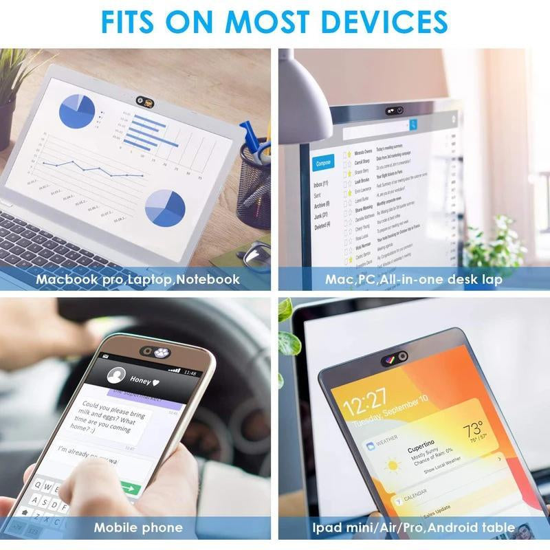 Webcam Cover Slide, Ultra Thin Phone Camera Cover, Camera Cover Blocker for Macbook, Imac, Laptop, Desktop, Pc, Ipad, Iphone, Tablet